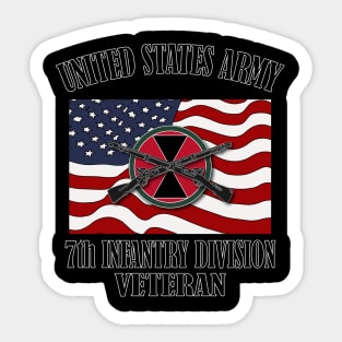 7th Infantry Division- Veteran Sticker